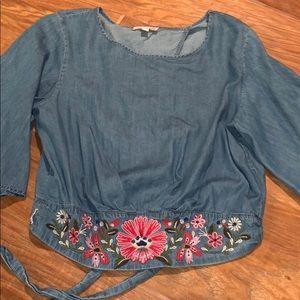 Gianni Bini Embroidered Top